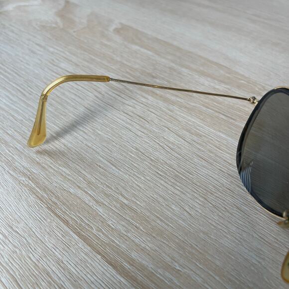 Vintage B&L Ray-Ban Aviator Sunglasses Gold FRAMES ONLY 62-14 - Picture 3 of 8